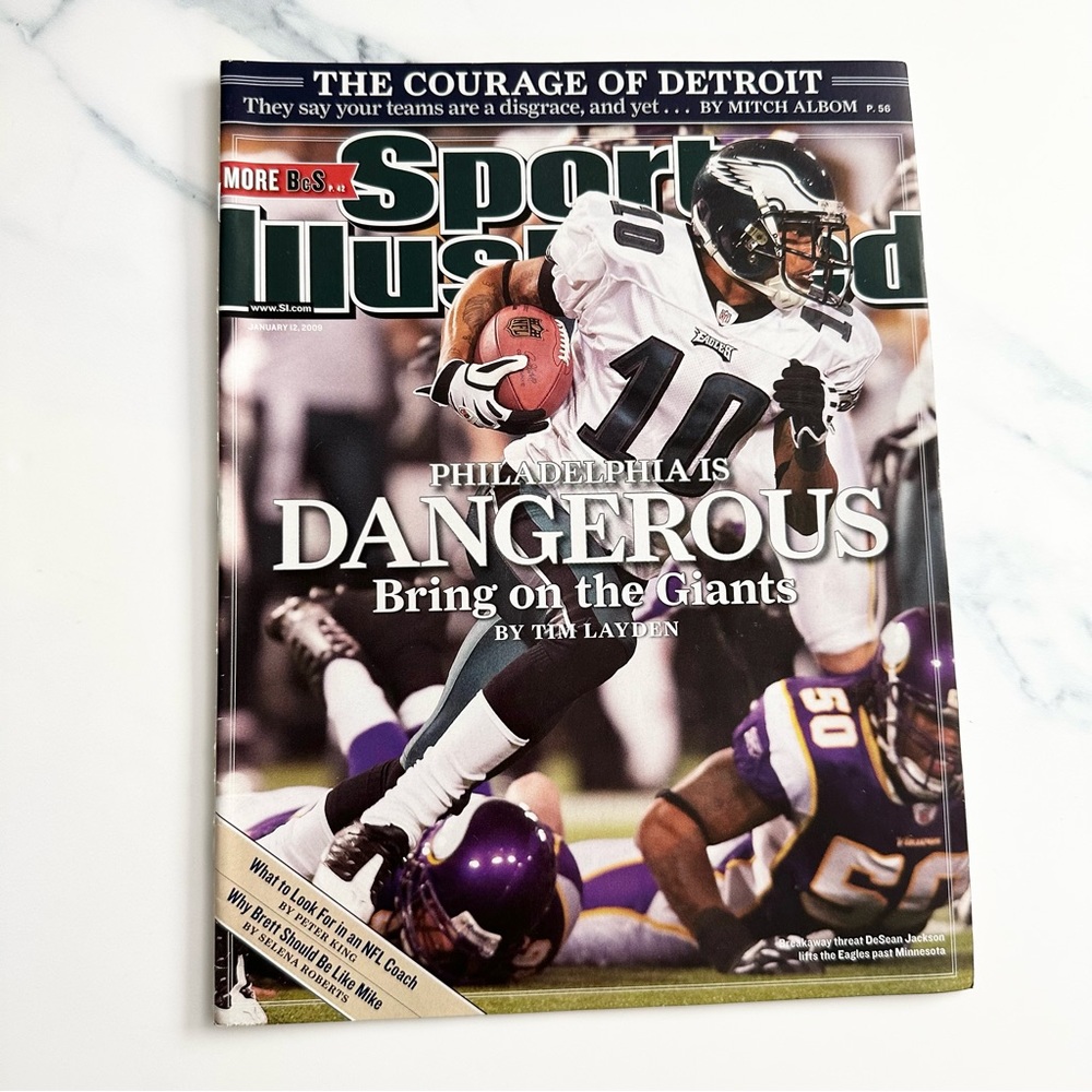 DeSean Jackson Philadelphia Eagles Sports Illustrated Magazine January 12, 2009
